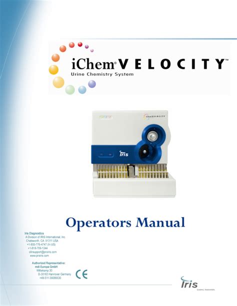 iris ichem velocity manual